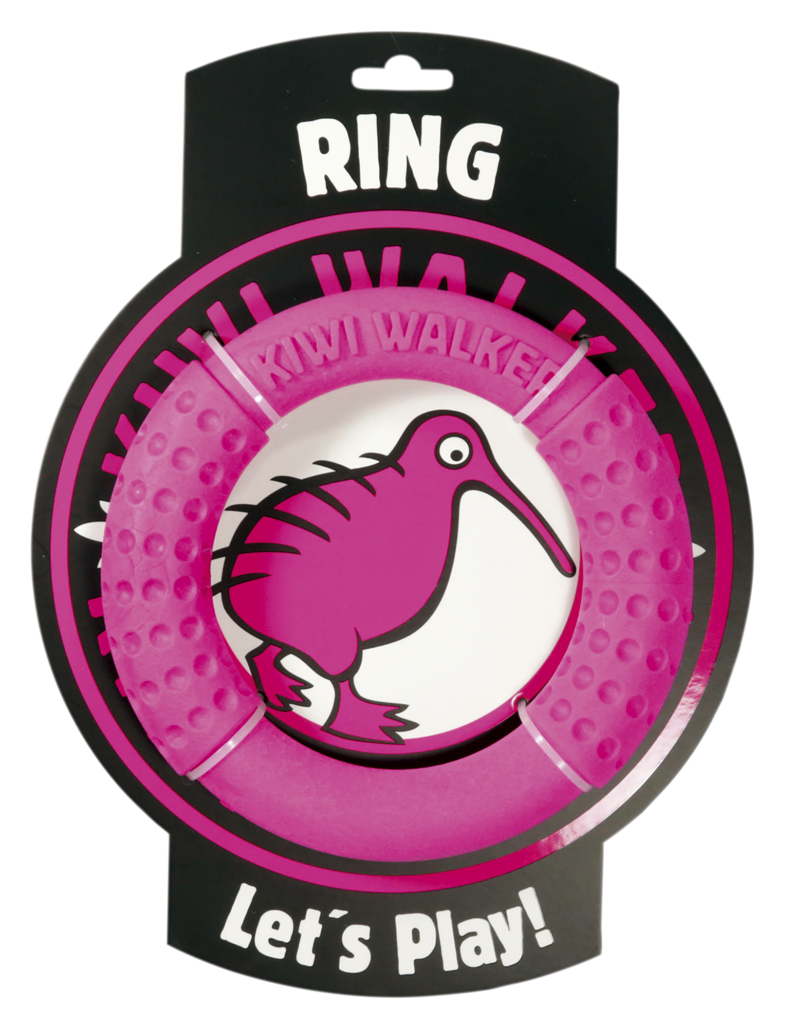 Igračka za pse Kiwi TPR Ring 18 cm pink