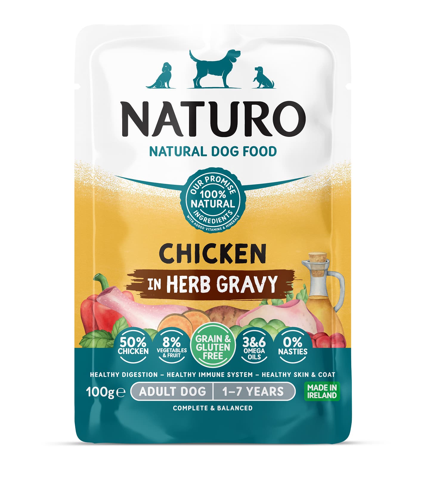 Naturo vreć.100g Grain&Gluten Free pile umak 1/12