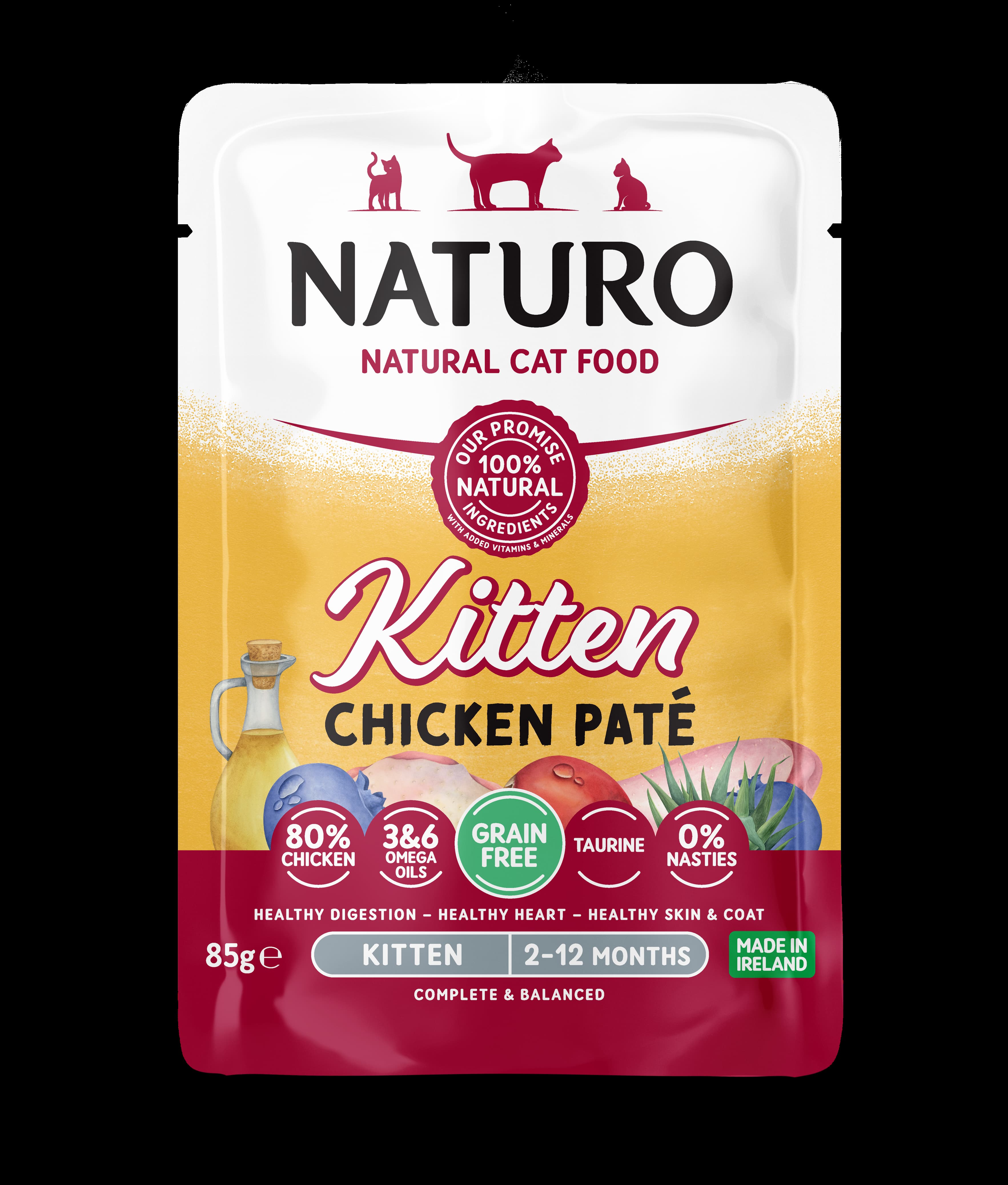 Naturo Cat vreć. 85g Kitten pile paté 1/12