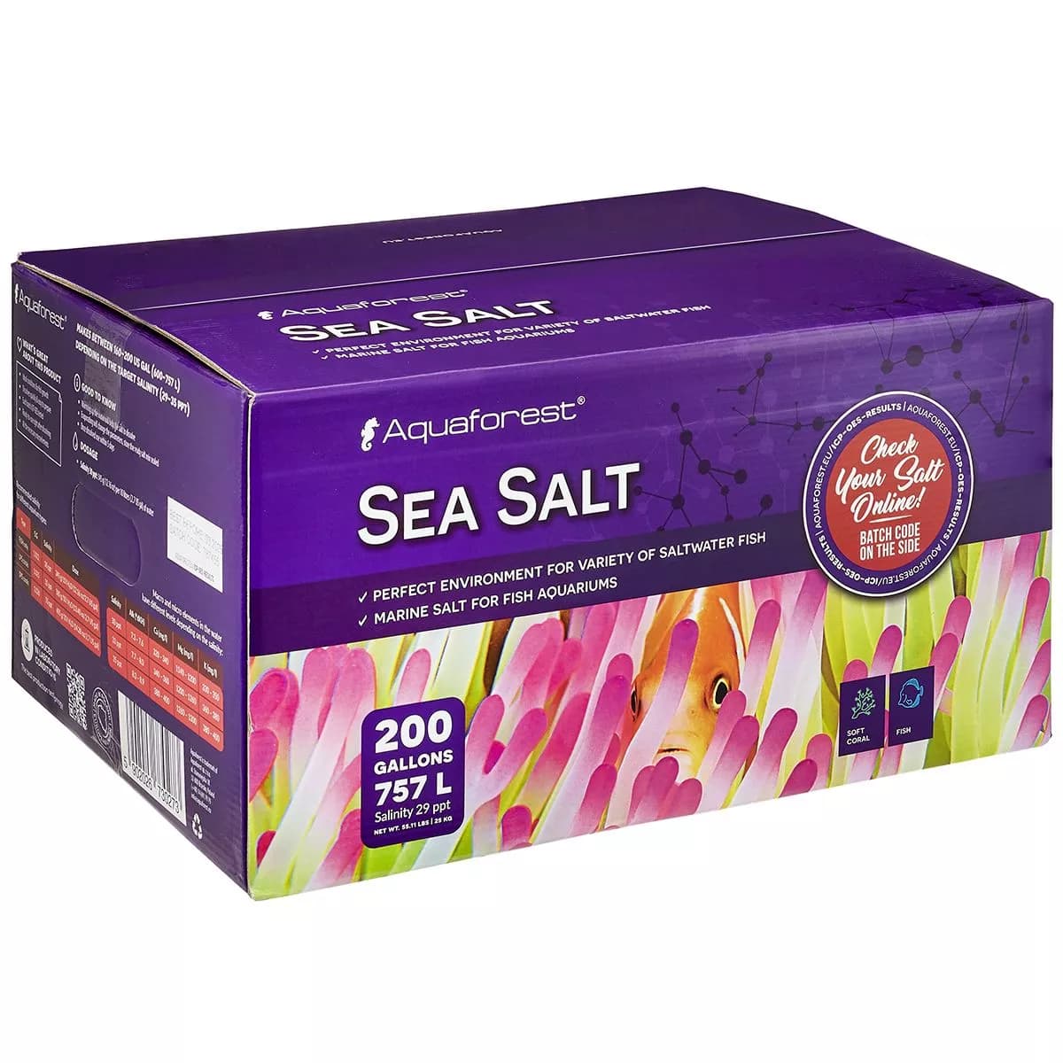 Aquaforest Sea salt 25kg box 5x5kg
