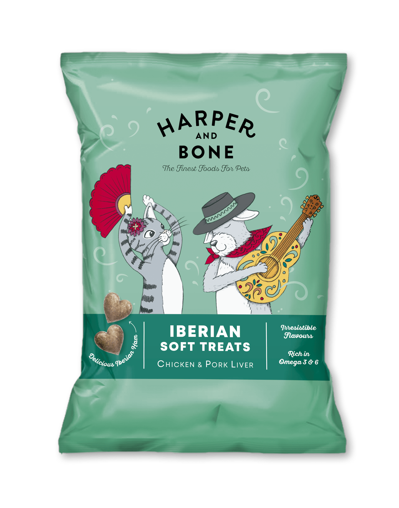 Poslastica za pse i mace H&B Iberian pile/svinj. jetra 90g