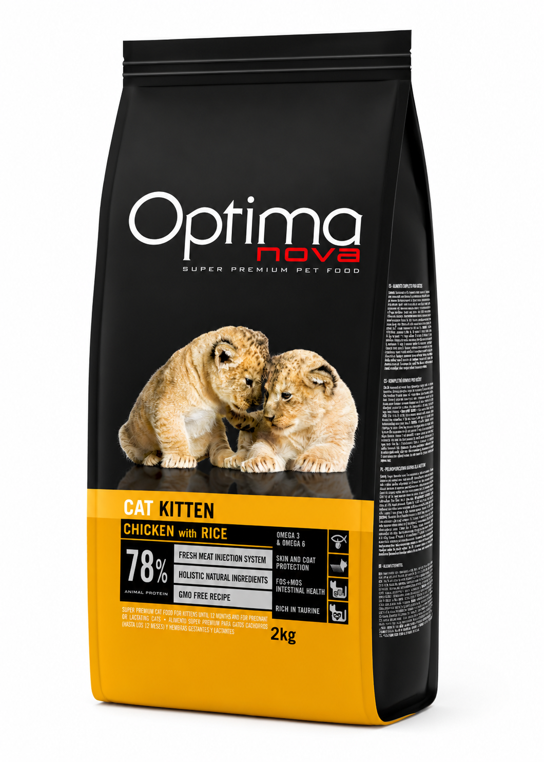 Optimanova cat Kitten Pile/riža 2kg LG NOVO