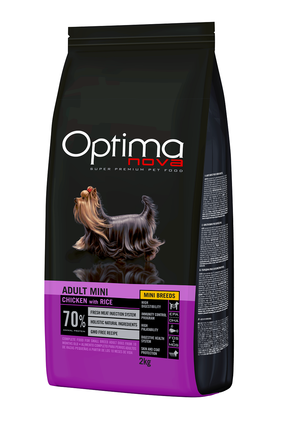 Optimanova dog adult mini pile/riža 2kg LG NOVO