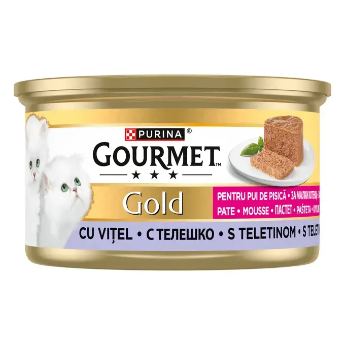 Gourmet Gold 85g Kitten teletina pašteta 1/12 TNC